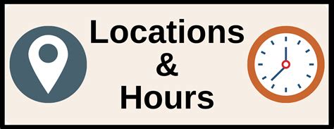 Hours and Location 